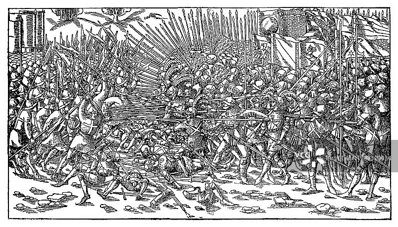 森帕赫战役（1386年）图片素材