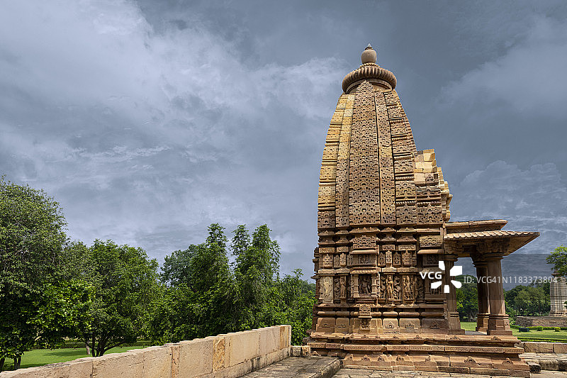 印度克久拉霍的拉克什马纳神庙图片素材
