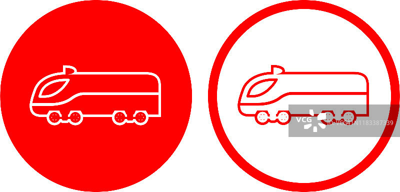 高速子弹头列车图标图片素材
