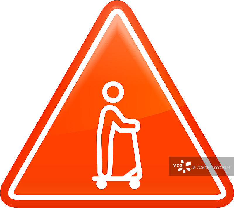 电动滑板车图标上的男人图片素材