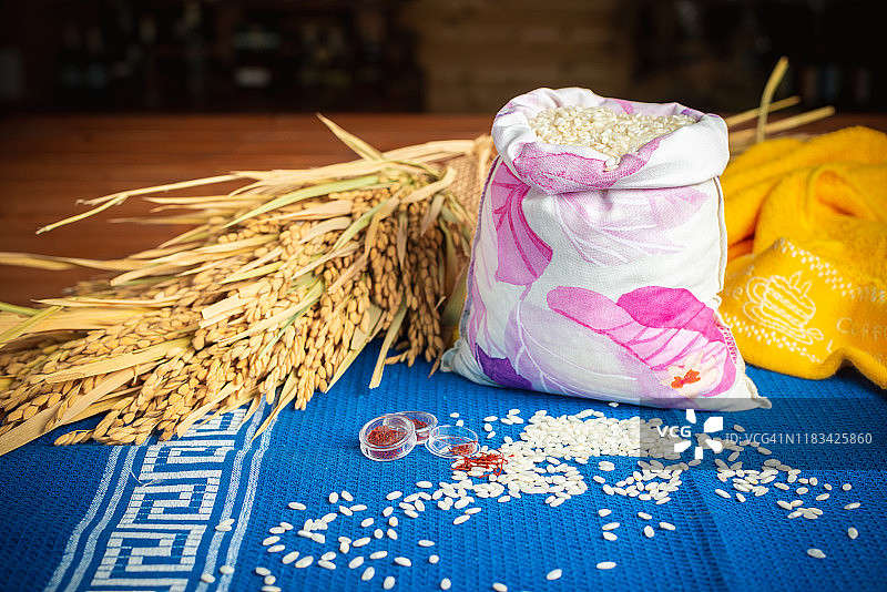 藏红花米饭图片素材