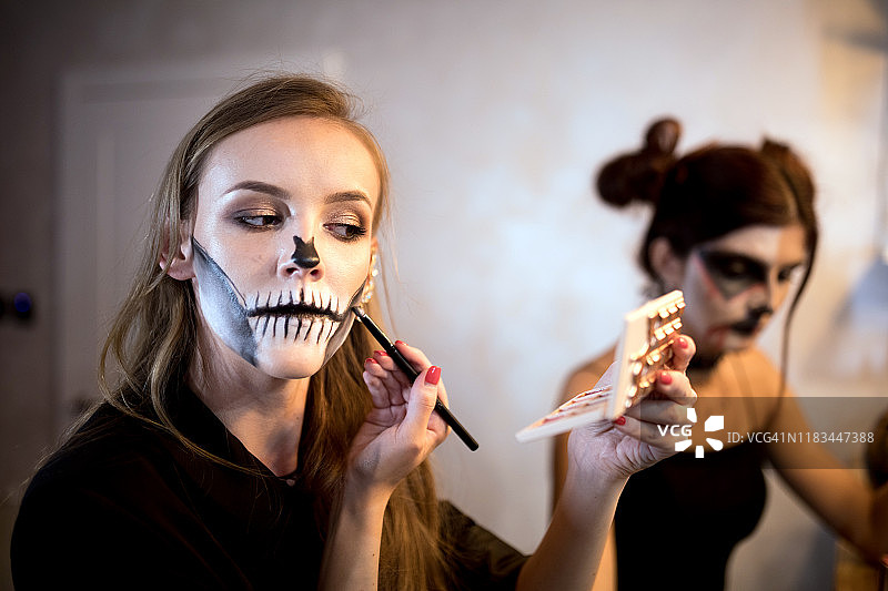 万圣节化妆图片素材