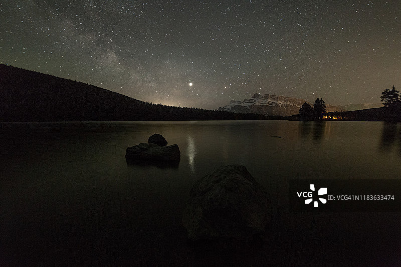 伦德尔山顶上的银河图片素材