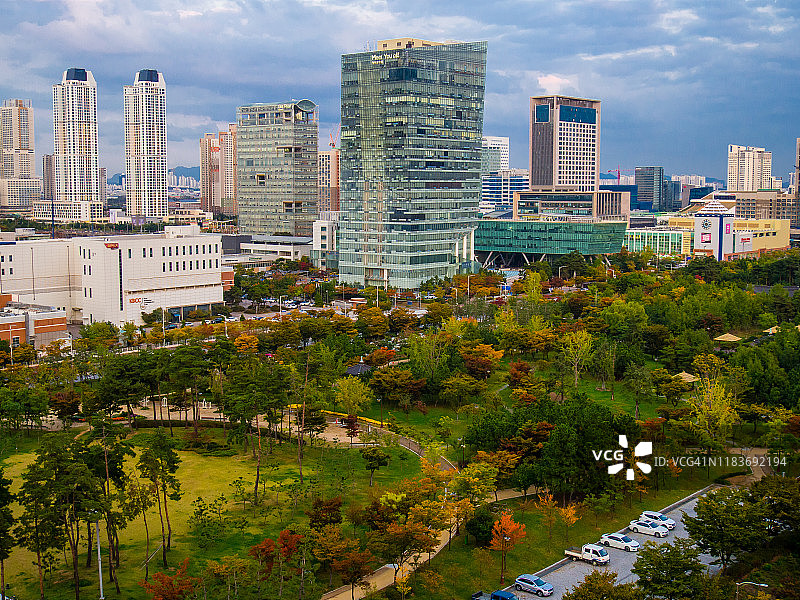 仁川松岛秋色图片素材
