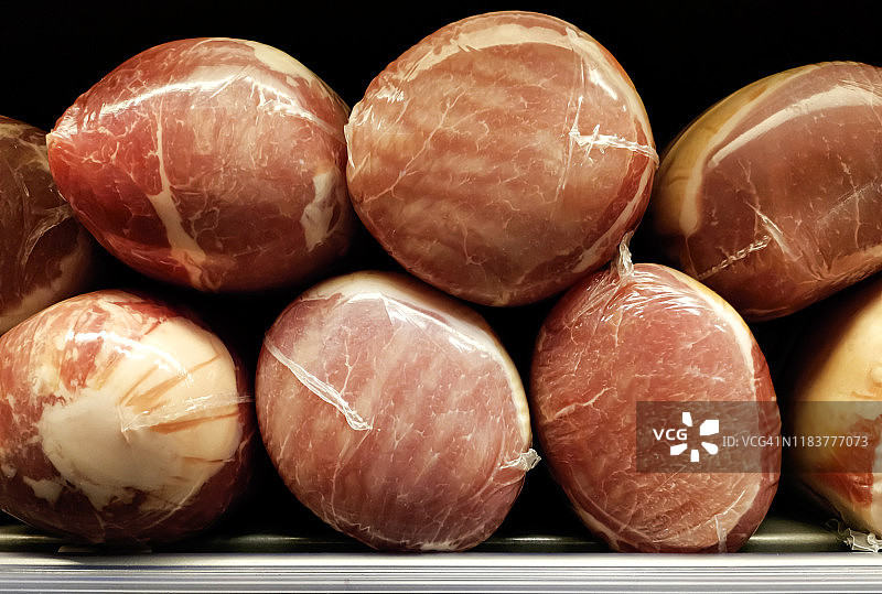 肉店出售的眼部腰肉图片素材