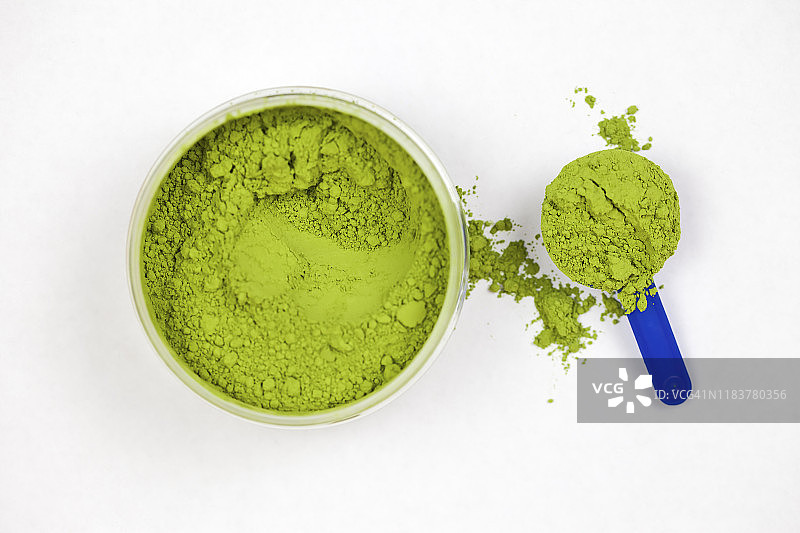 日式仪式级抹茶。图片素材