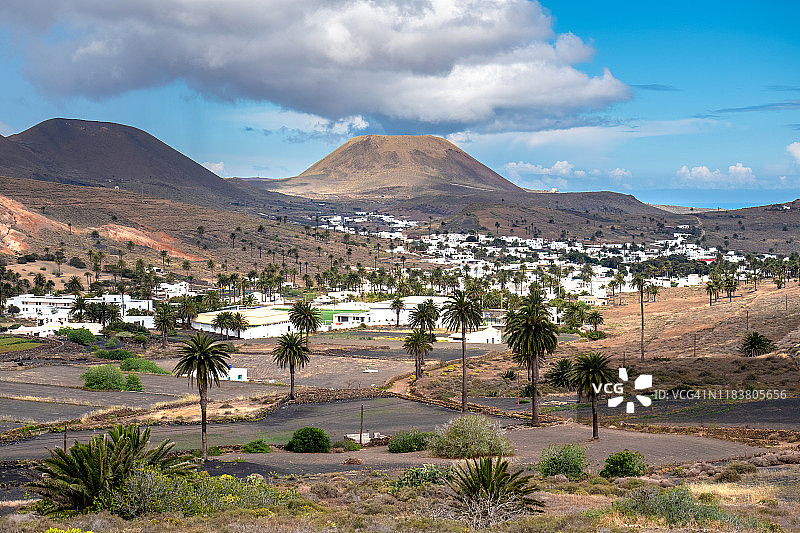 兰萨罗特岛阿利亚镇图片素材