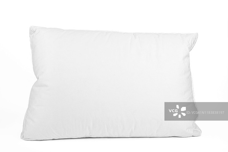 白色背景上的空白枕头，用于设计的空靠垫图片素材