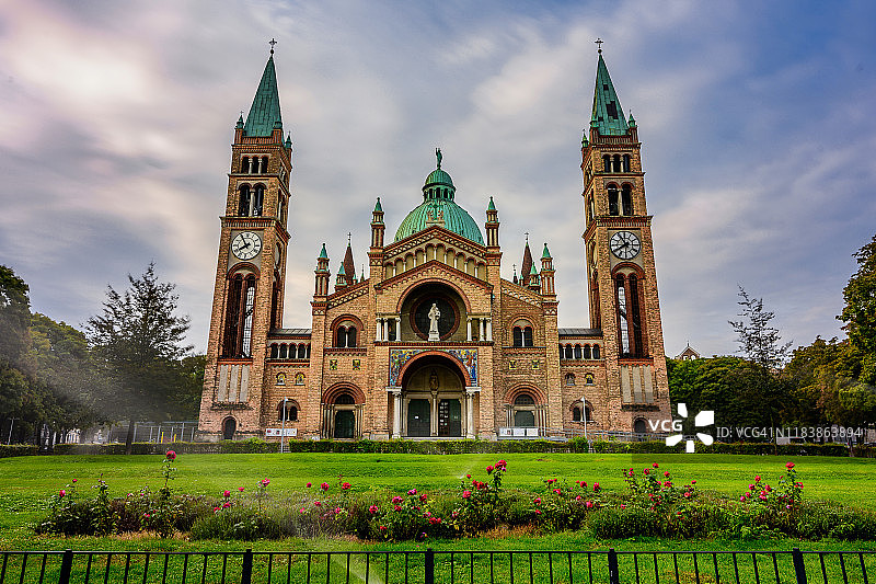 奥地利维也纳帕多瓦的圣安东尼教堂日出图片素材