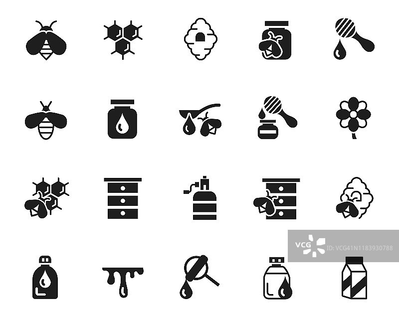 蜂蜜图标合集图片素材