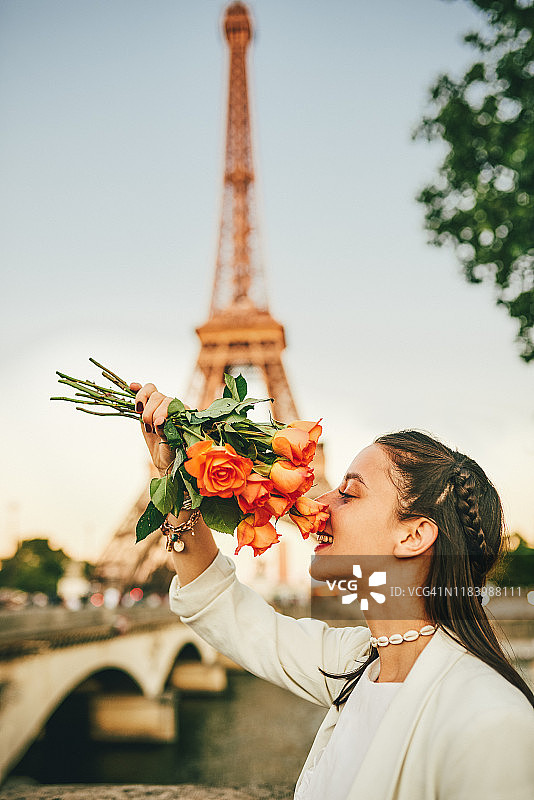 鲜花总能带给我微笑图片素材