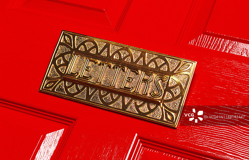 复古黄铜邮箱图片素材