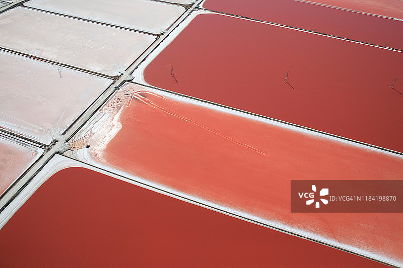 盐池鸟瞰图图片素材