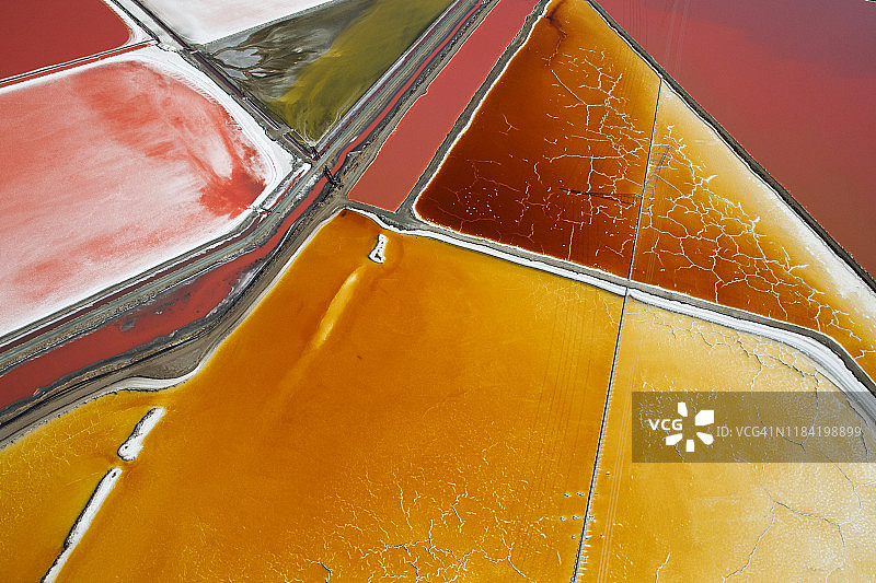 盐池鸟瞰图图片素材