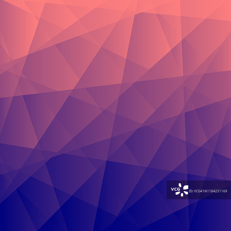 抽象几何背景-多边形马赛克与紫色梯度图片素材