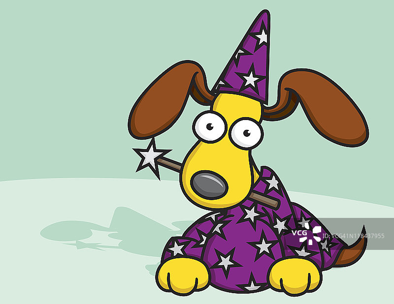 小狗巫师图片素材