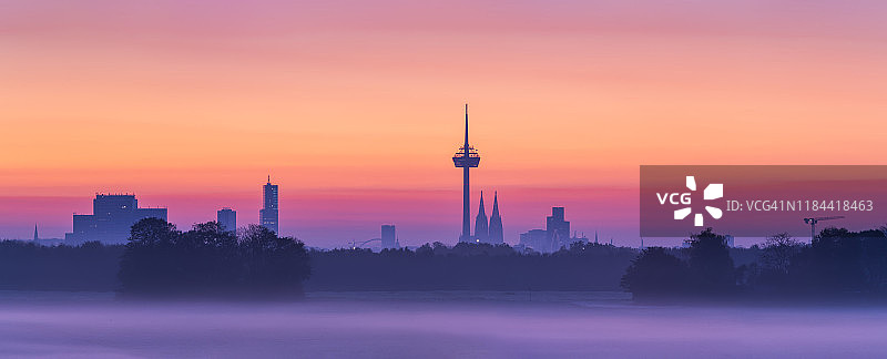 科隆天际线（黎明）图片素材