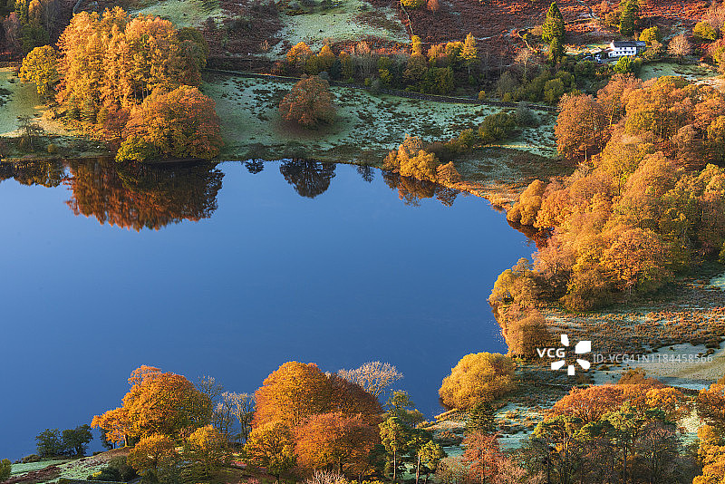 湖区 - 秋季 - 乡村 - 日出 - 橙色 - 十月 - 英格兰图片素材