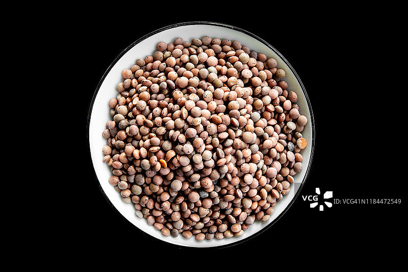 有机棕色小扁豆图片素材