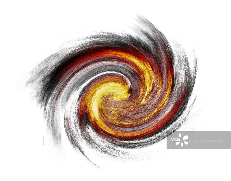 橙色背景上的爆炸烟雾云图片素材