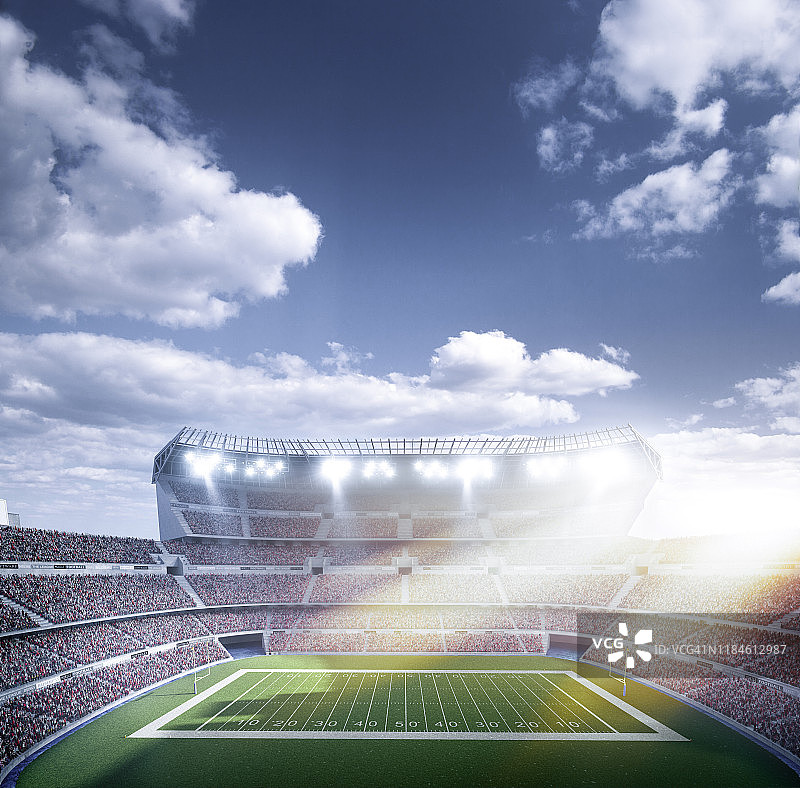 专业美式橄榄球体育场图片素材