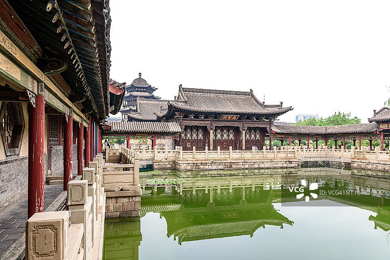 中国古典园林，榆次古城古建筑图片素材