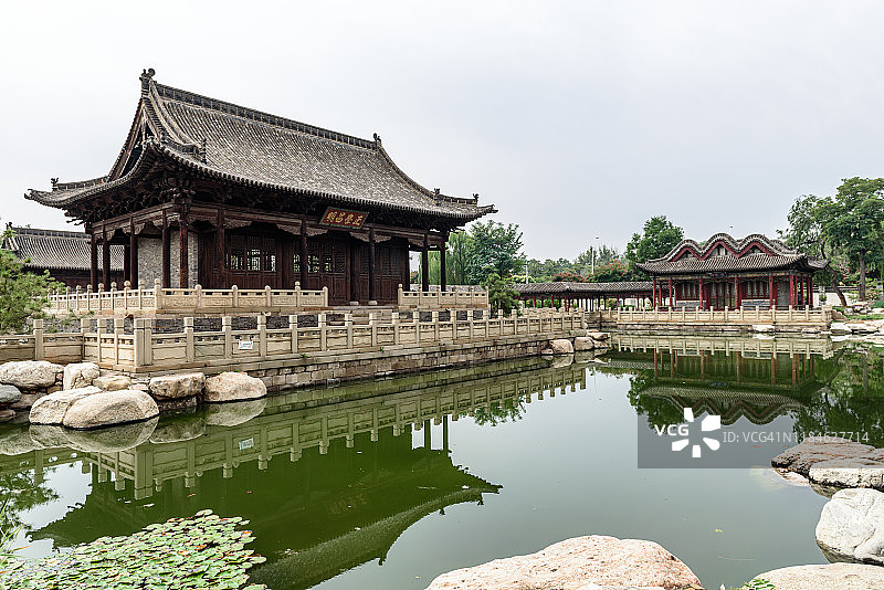 中国古典园林，榆次古城古建筑图片素材