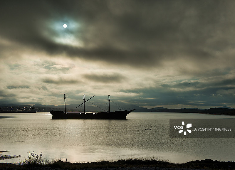 伊丽莎白夫人号的残骸，福克兰群岛图片素材