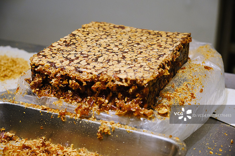 九份老街的花生酥糖图片素材