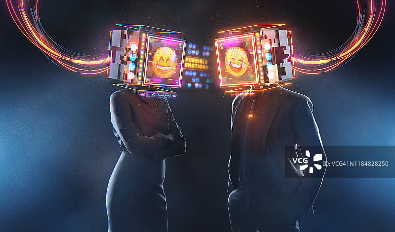 商务关系3D未来概念渲染图片素材