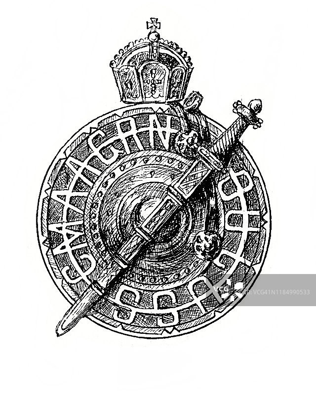 皇家盾牌和剑图片素材