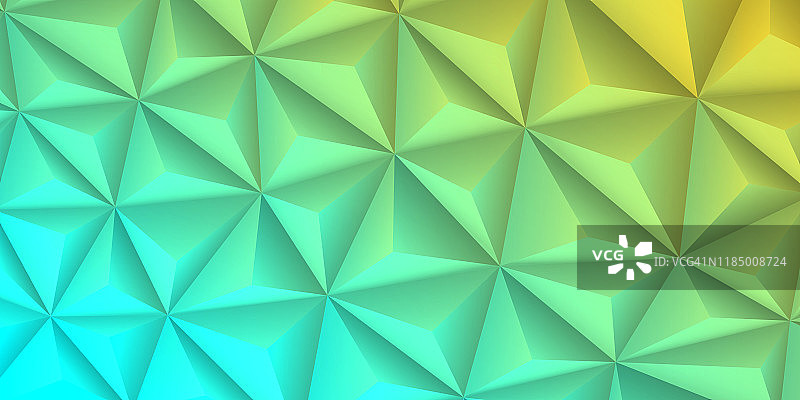 绿色渐变低多边形几何纹理背景图片素材