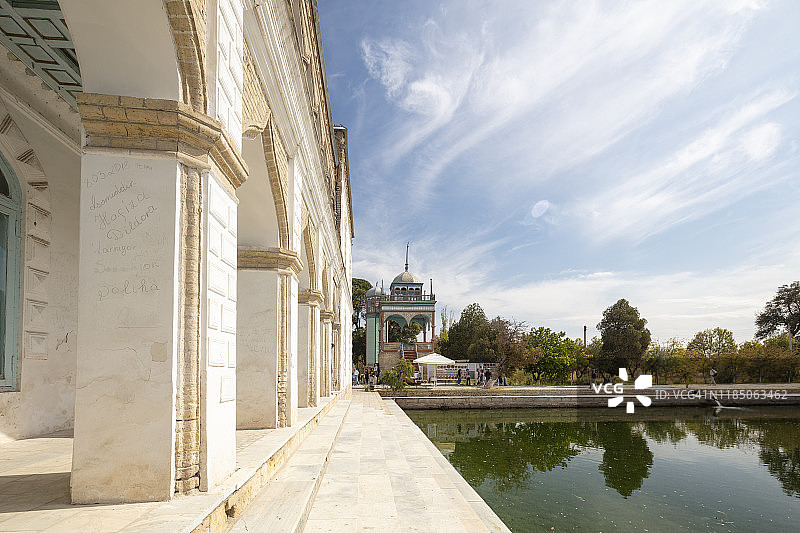 乌兹别克斯坦布哈拉埃米尔夏宫步道图片素材