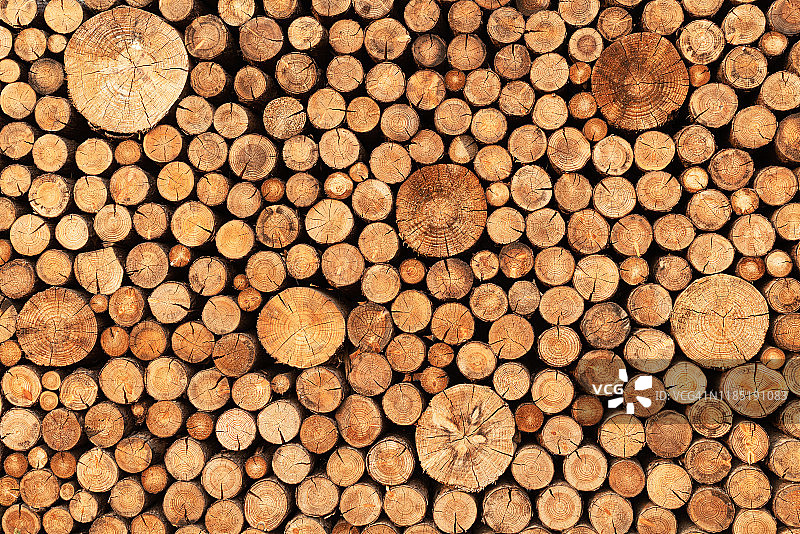 堆叠木原木图片素材