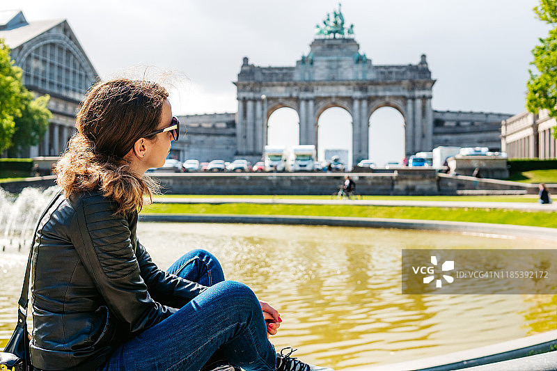 在布鲁塞尔放松图片素材