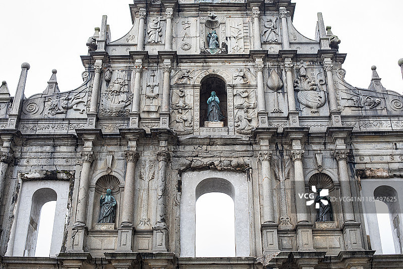 澳门大三巴牌坊遗址图片素材