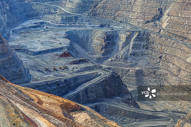 卡尔古利金矿露天矿场，西澳大利亚图片素材