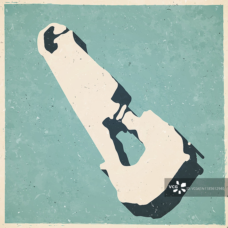 复古风格的瓦伊图普地图 - 旧纹理纸图片素材