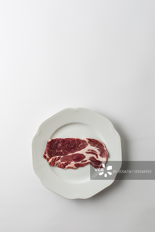 白盘猪排图片素材