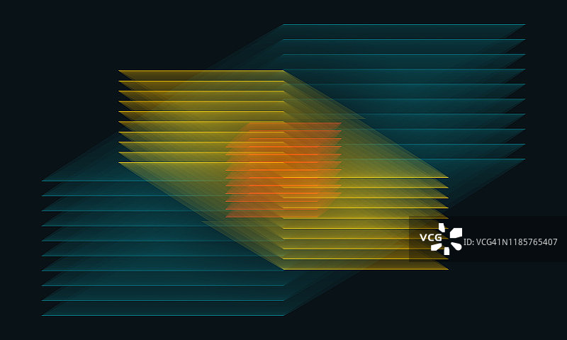 彩色抽象立方体科技背景图片素材