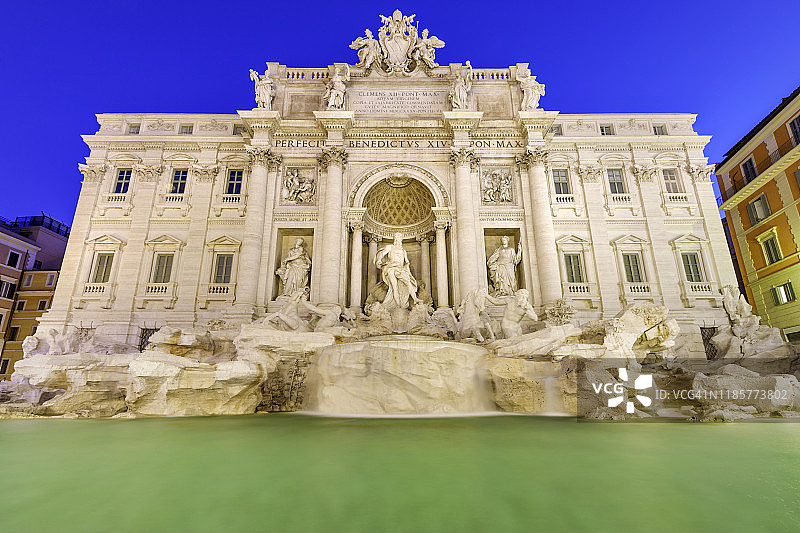 意大利罗马特莱维喷泉图片素材