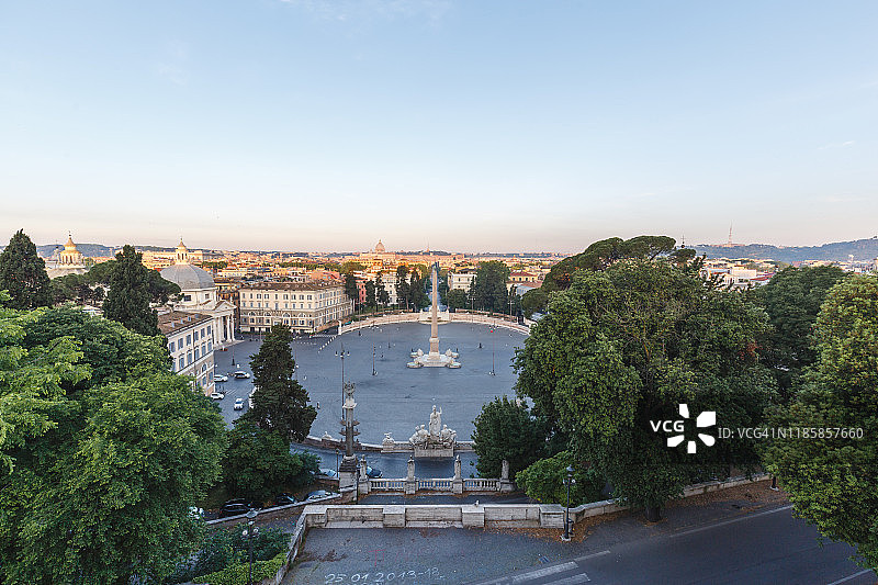 俯瞰人民广场图片素材