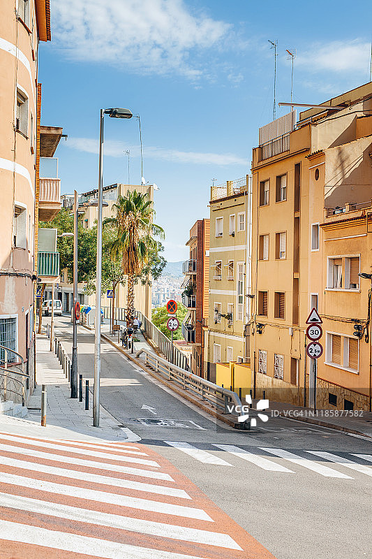 巴塞罗那的十字路口图片素材