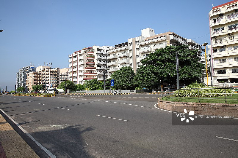 维沙卡帕特南街景，印度安得拉邦图片素材