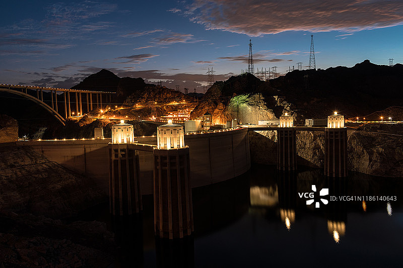 胡佛大坝的灰尘图片素材