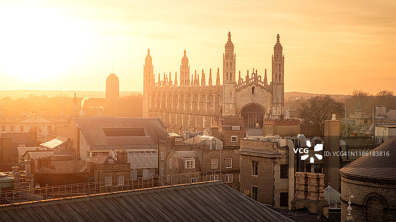 剑桥大学国王学院图片素材