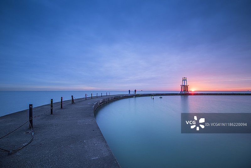 芝加哥海滨灯塔图片素材