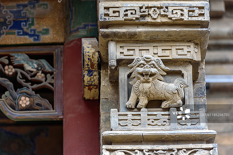 中国古典园林，榆次古城古建筑图片素材