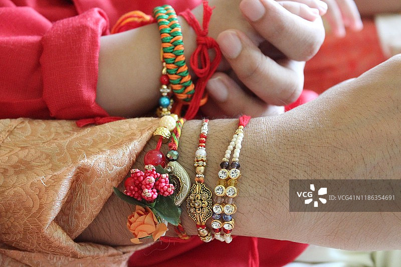 印度拉克沙班丹节图片素材