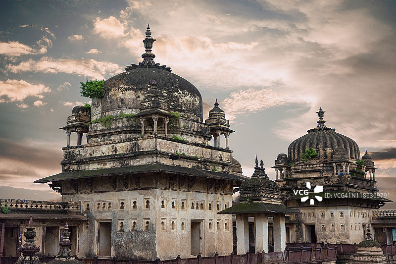奥恰王宫（贾汉吉尔宫），中央邦，印度图片素材